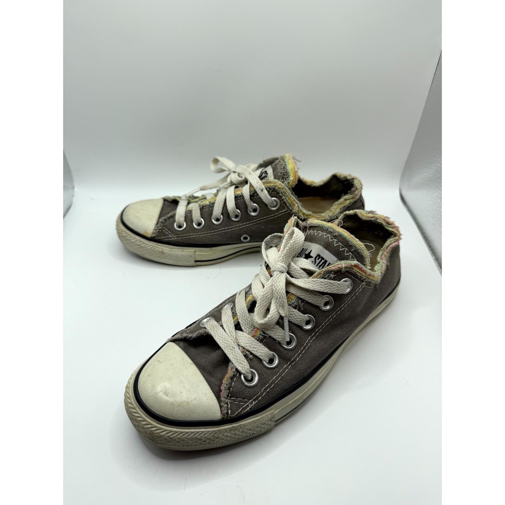 Converse Chuck Taylor All Star Low 524008F Womens 6.5 Sneaker Gray Canvas Shoes